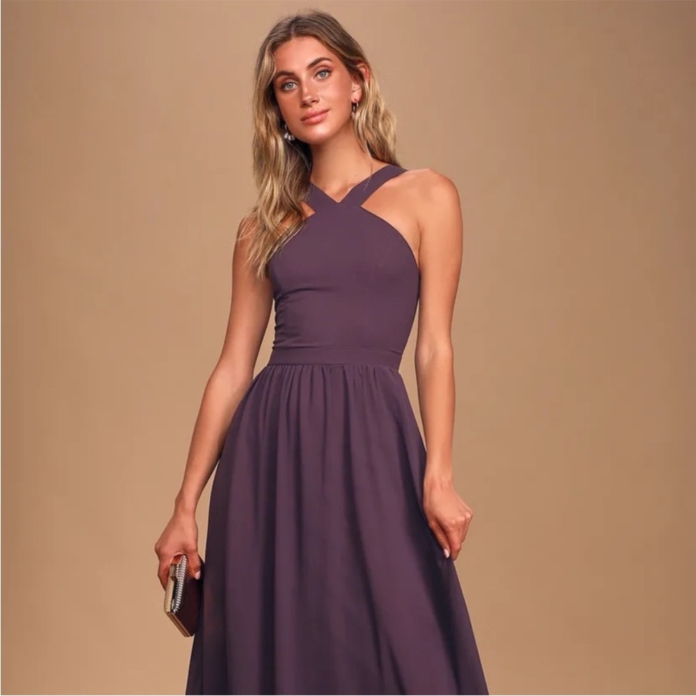 Lulus Air of Romance Maxi dress | color: purple | size: M